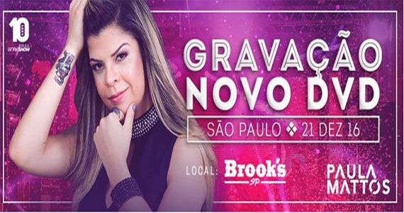 Paula Mattos grava o seu mais novo DVD na Brooks  Eventos BaresSP 570x300 imagem