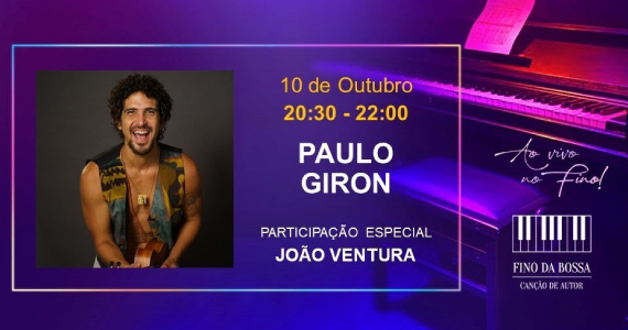 Paulo Giron no Fino da Bossa