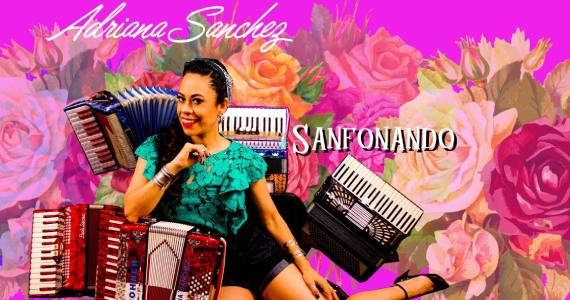 Adriana Sanchez realiza show no palco do SESI Franca