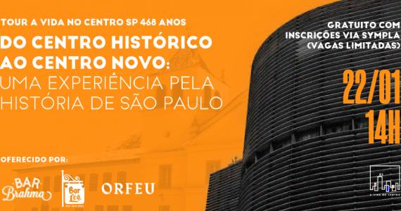 Orfeu participa de tour pelo Centro no aniversário de São Paulo