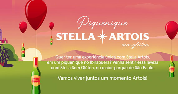 Stella Artois promove piquenique no Parque do Ibirapuera