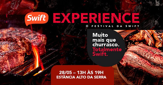 Swift Experience com open food e open bar para a família e amigos
