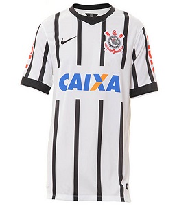 Camisa Nike 619189 Corinthians Home Torcedor - Bco/Pto