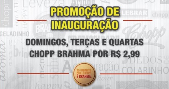 Chopp Brahma por R$2,99 no Happy Hour do Brahma Moema